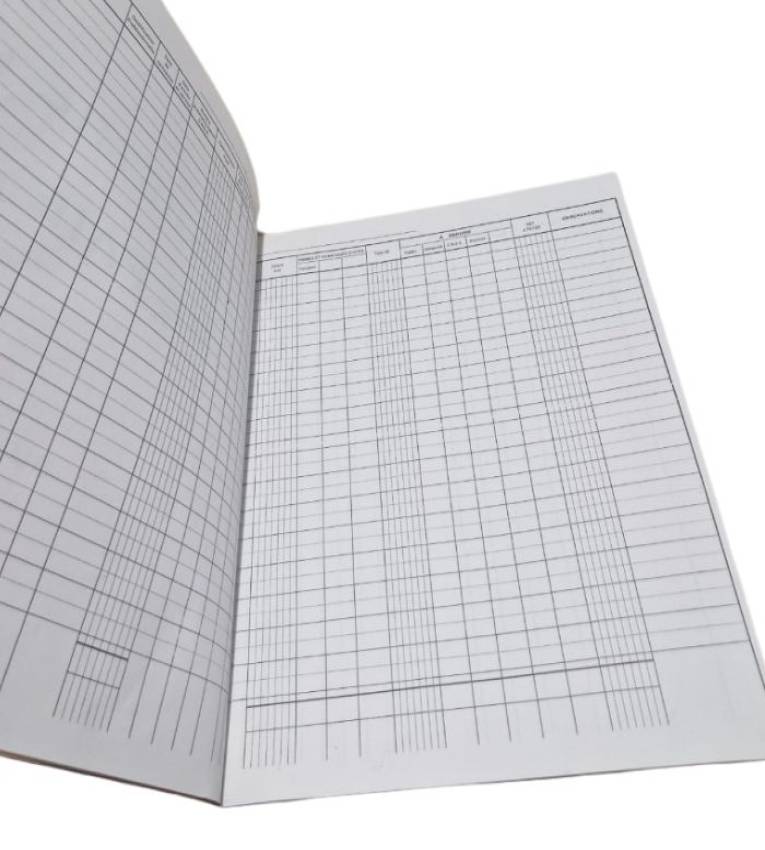 registre de paie orange 30 pages recto verso